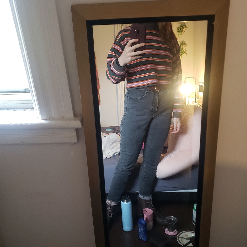 Striped crop top